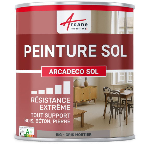 Peinture Sol ARCADÉCO  - Gris Mortier - RAL 060 60 05 - 1 kg