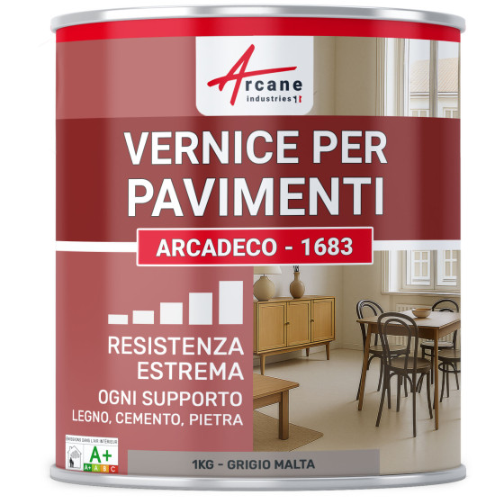 Pittura per pavimenti interni ARCADECO - 1693 1 kg - Grigio Malta - RAL 060 60 05