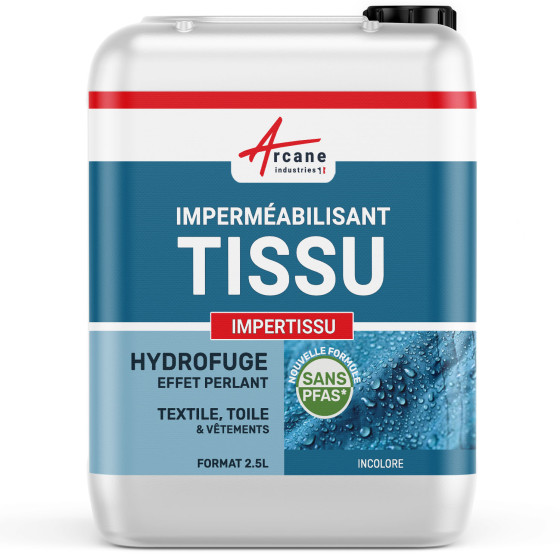 Impermeabilisant Tissus Textile : IMPERTISSU - Transparent - 2.5 L (jusqu'à 25 m²)