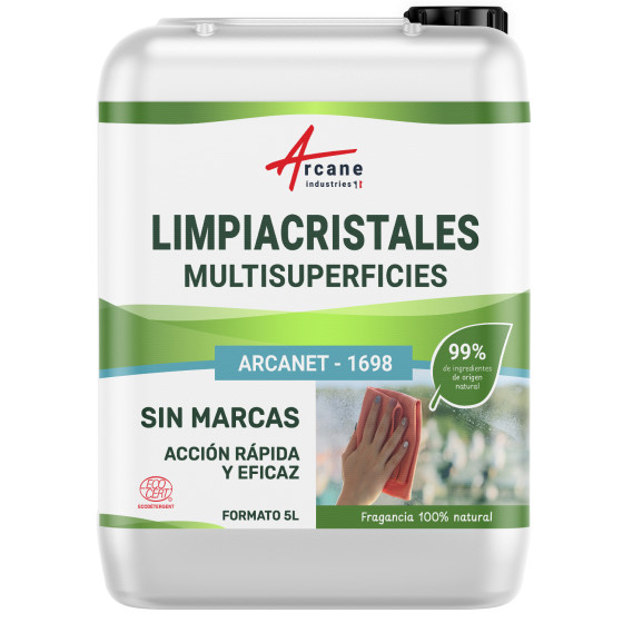 Limpiador de cristales y espejos: ARCANET - 1698 - Transparente - 5 L
