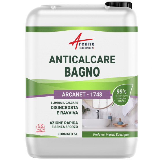 Detergente Bagno Anticalcare Naturale - Certificato ECOCERT: ARCANET - 1748 - 5 L