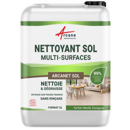 Nettoyant sol professionnel et naturel pour tous types de sol : ARCANET Sol | Certifié ECOCERT - 5 L