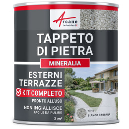 Kit Tappeto di Pietra per Esterni_ Blanc Carrare_3 m²