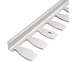 Rails de Guidage Aluminium Moquette de Pierre - Profil Anodisé Droit ou Cintrable - Réglage Épaisseur & Nivelage