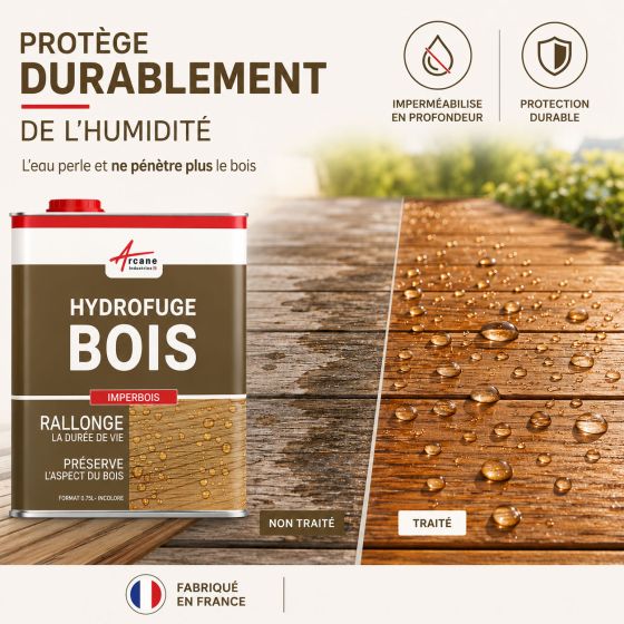 Hydrofuge imperméabilisant bois extérieur et exotique : IMPERBOIS