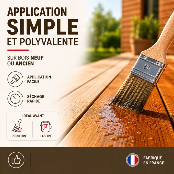 Hydrofuge imperméabilisant bois extérieur et exotique : IMPERBOIS