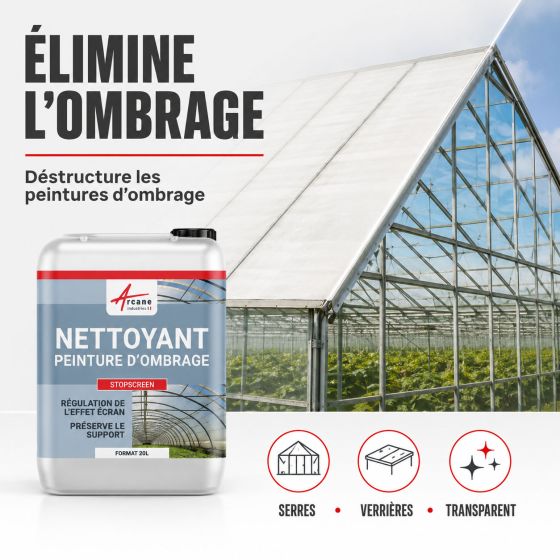 Elimination totale des peintures d'ombrage - STOPSCREEN