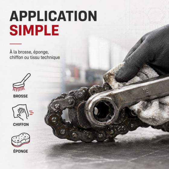 Nettoyage métaux alu aluminium dégraissant chaine velo moto auto remplace le trichlo ethylèn - NETTOYANT DÉGRAISSANT TOUS METAUX