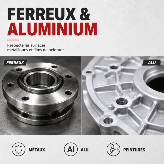 Nettoyage métaux alu aluminium dégraissant chaine velo moto auto remplace le trichlo ethylèn - NETTOYANT DÉGRAISSANT TOUS METAUX