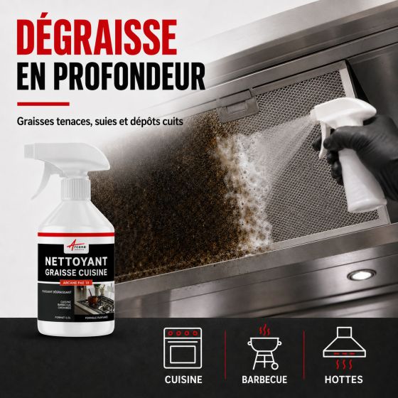 Nettoyant décapant graisse cuisine - NETTOYANT GRAISSES ET SUIES