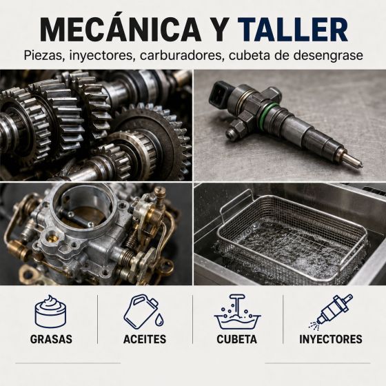 DESENGRASANTE PARA PIEZAS MECÁNICAS - Disolvente de desengrase mecánico Limpiador de inyector de carburador Fuente de grasa acei