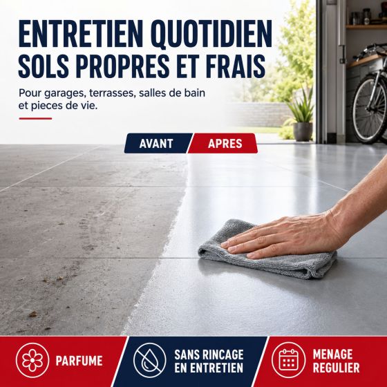 Nettoyant dégraissant carrelage sol et extérieur - NETTOYANT DÉGRAISSANT SOL