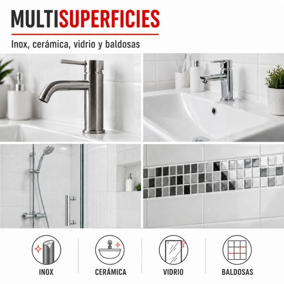 Limpiador desincrustante para sanitarios, baño y ducha