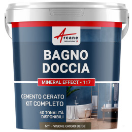 Kit microcemento marrón claro para baño