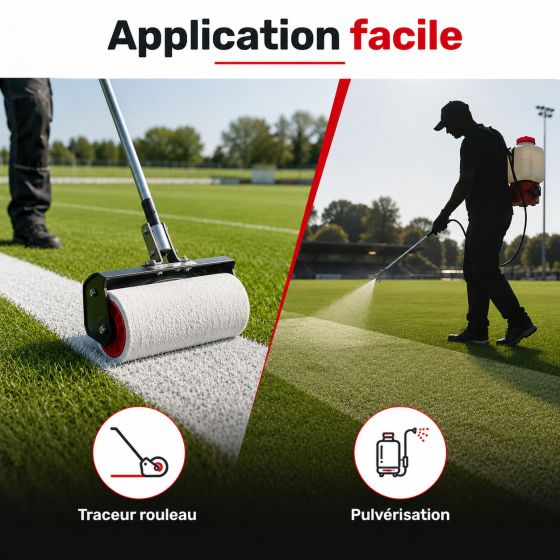Peinture terrain de foot sport pelouse - TRACE SPORT