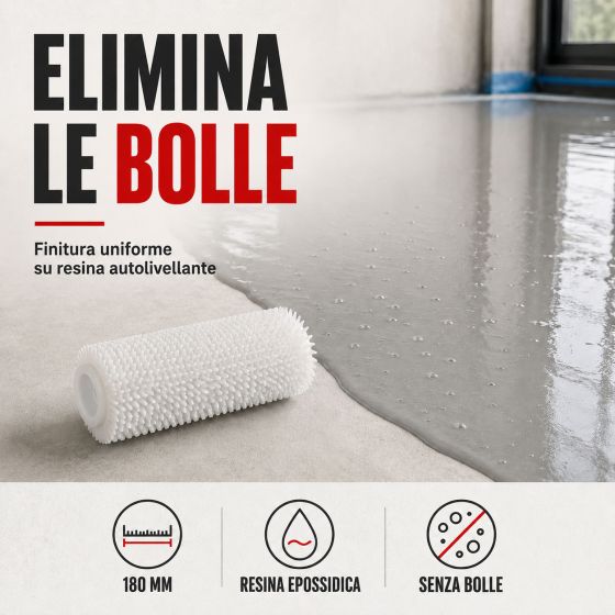 RULLO FRANGIBOLLE - Rullo frangibolle per vernici per pavimenti e resine ROTA