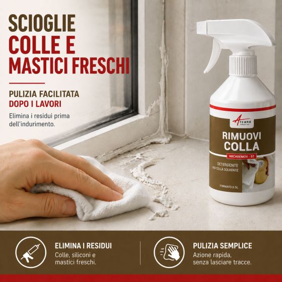 Rimuovi colla, Solvente per eliminare la colla - ARCAREMOV - 57