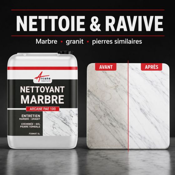 Nettoyant rénovation granit pierre cheminée - NETTOYANT RÉNOVATEUR MARBRE