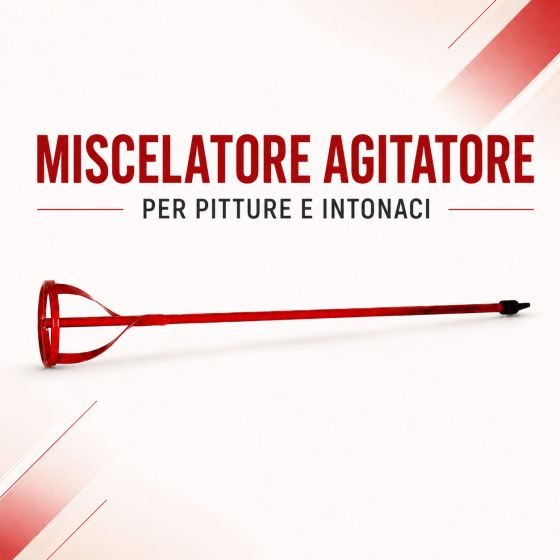 Miscelatore per pittura e intonaci, con attacco per trapano