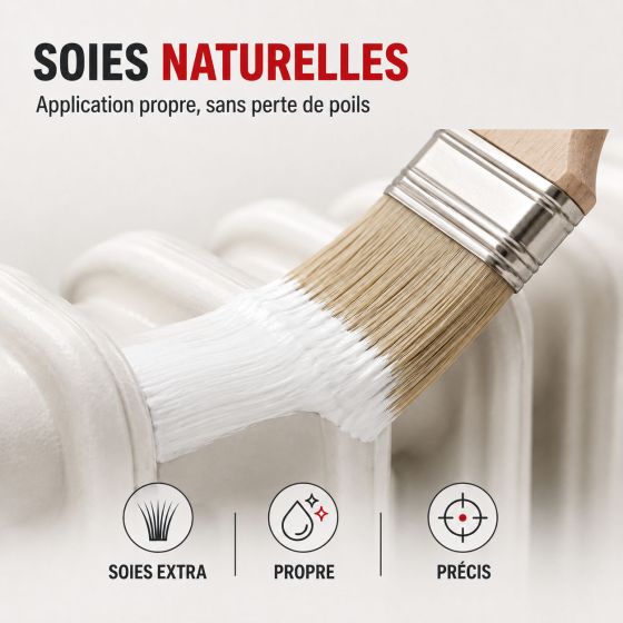 Pinceau pour radiateur et chauffage en fonte
