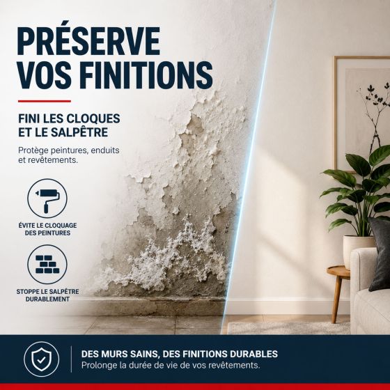 Barrière étanche, produit d'injection pour mur humide : ARCAFLUID