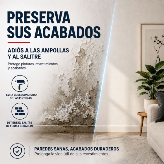 Tratamiento antihumedad para paredes húmedas, Barrera impermeable ARCAFLUID - 14