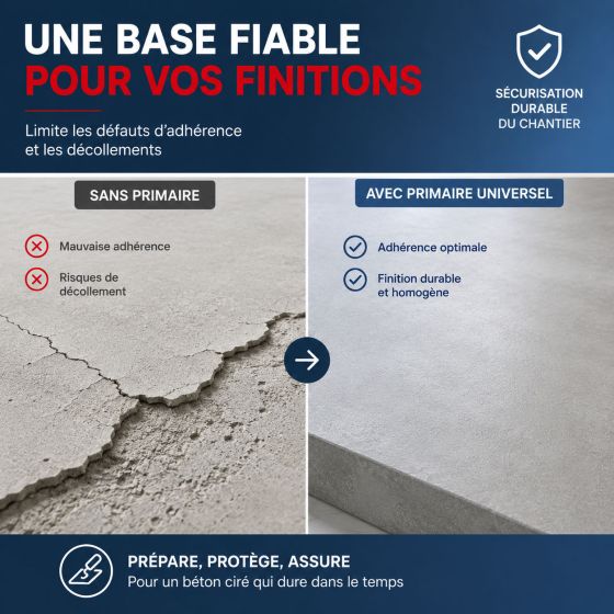 Primaire universel pour béton ciré