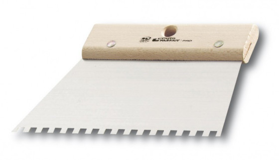 De titel van het product in het Nederlands zou zijn-TEGELLIJM MES - Tegellijmmes C2E staal hout 20 cm