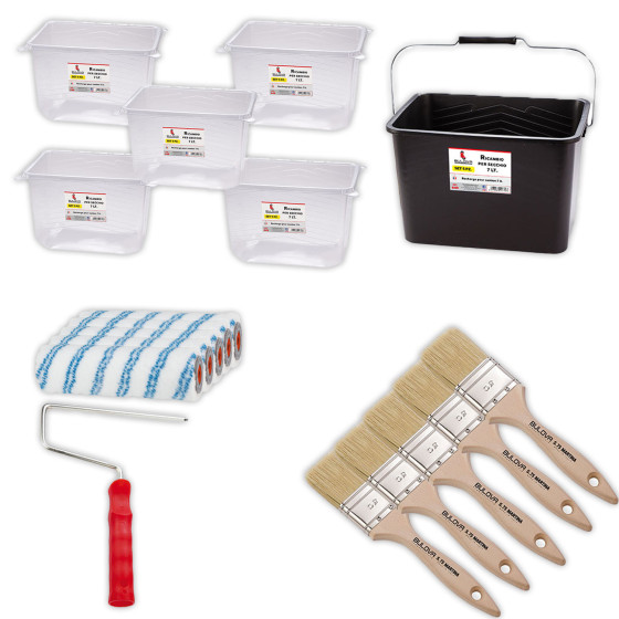 Herramientas de aplicación para la resina de impermeabilización Arcaclear Herramientas de aplicación para la resina de impermeabilización Arcaclear