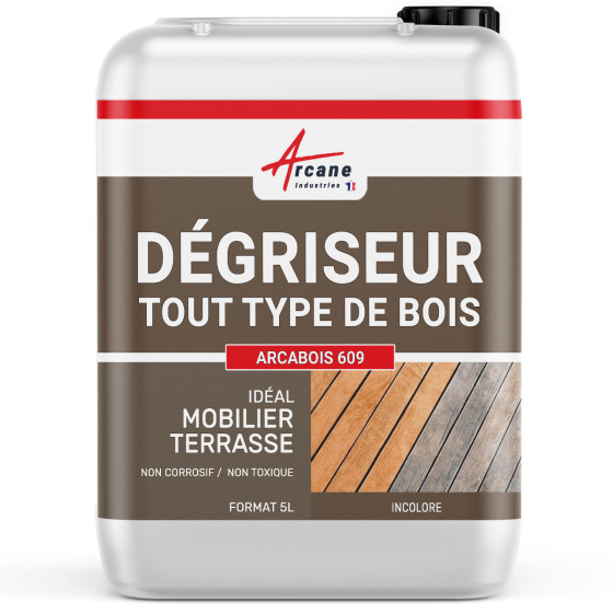 Dégrisant bois teck sans acide oxalique