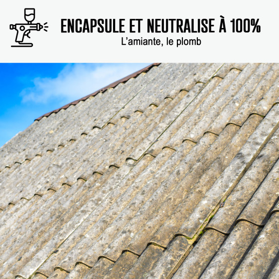 Résine d'Etanchéité pour encapsulage support amiante : ARCACOVER AMIANTE