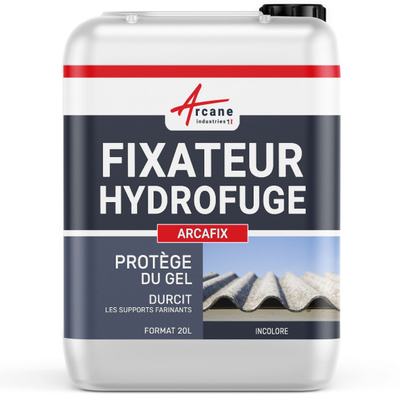 Fixateur hydrofuge support friable anti poussière: ARCAFIX-20L-jusqua-100m2-Transparent-Couleur / Aspect