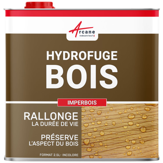 Hydrofuge imperméabilisant bois extérieur et exotique : IMPERBOIS-2-5L-jusqua-12-5m2-Transparent-Couleur / Aspect