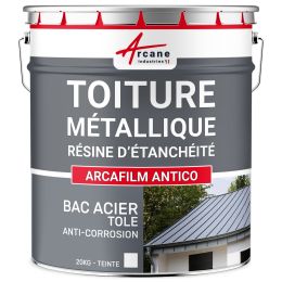 Résine d'étanchéité toiture et bac acier, revêtement étanche: ARCAFILM ANTICO