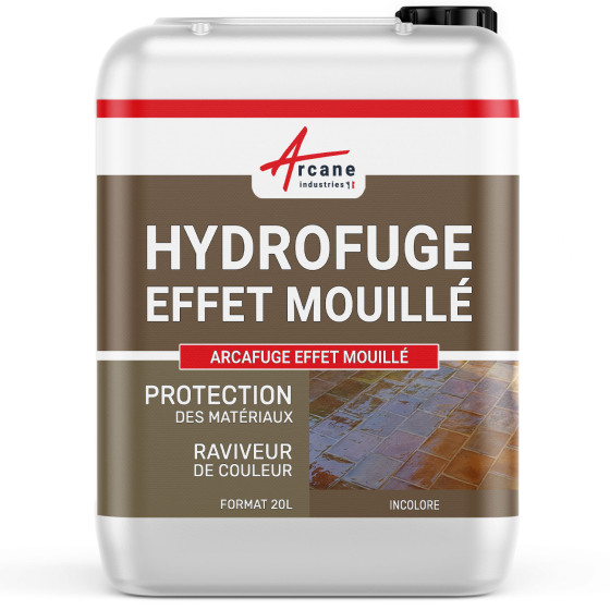 Hydrofuge imperméabilisant effet mouillant: ARCAFUGE Effet mouillé-20L-jusqua-200m2-Transparent-Couleur / Aspect Hydrofuge imperméabilisant effet mouillant: ARCAFUGE Effet mouillé-20L-jusqua-200m2-Transparent-Couleur / Aspect