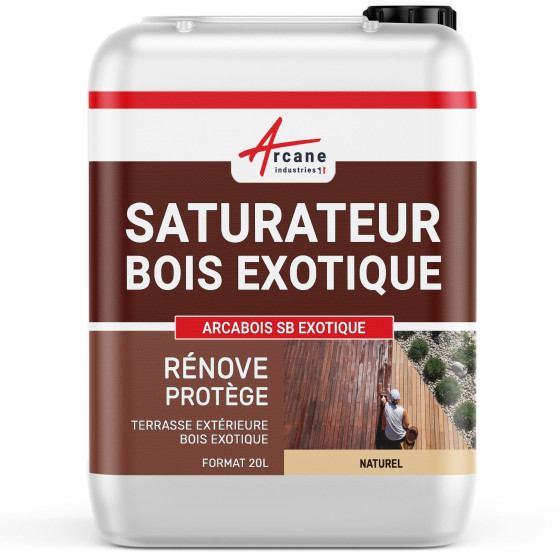 Saturateur Bois Exotique - ARCABOIS SB EXOTIQUE-20L-Naturel-Couleur / Aspect