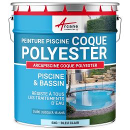 Peinture piscine pour coques polyester, béton - ARCAPISCINE COQUE POLYESTER
