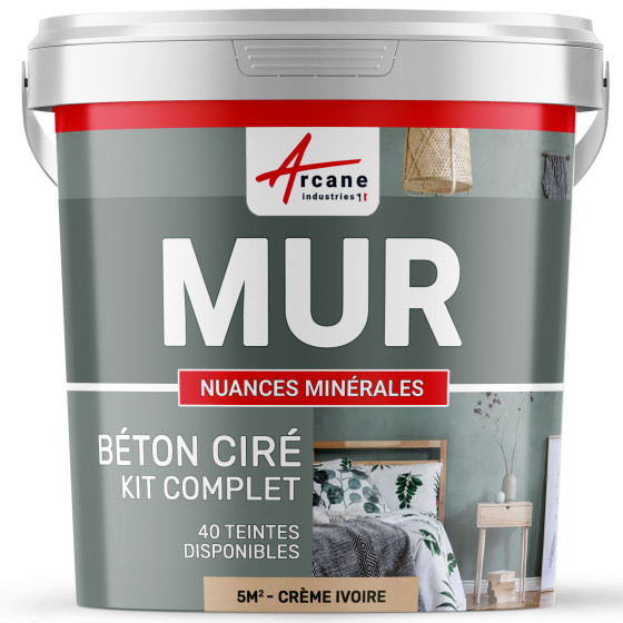 KIT BTON CIR MURS-kit5m2-Satinee-Chinchilla-Gris-Beige-Aspect / Couleur