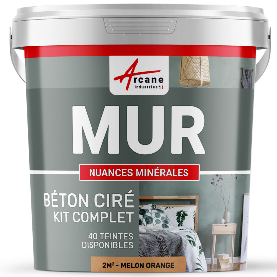 KIT BTON CIR MURS-kit2m2-Mate-Melon-Orange-Aspect / Couleur
