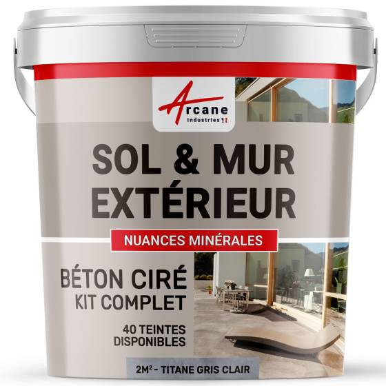 1-Main-KIT BETON CIRE EXTERIEUR - kit2m2-Titane-Gris-clair-Aspect / Couleur