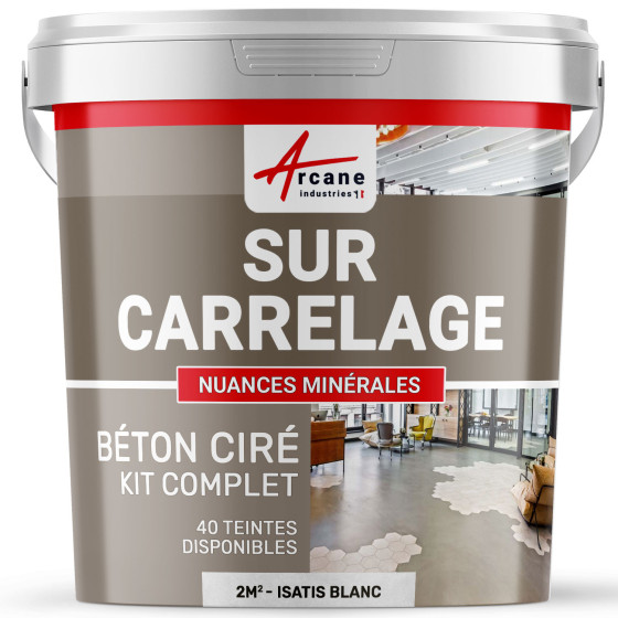 1-Main-KIT BETON CIRE SUR CARRELAGE-kit2m2-Isatis-Blanc-Aspect / Couleur 1-Main-KIT BETON CIRE SUR CARRELAGE-kit2m2-Isatis-Blanc-Aspect / Couleur
