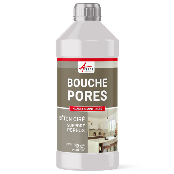 Bouches pores pour b‚ton cir‚-500ML-Transparente-Aspect / Couleur