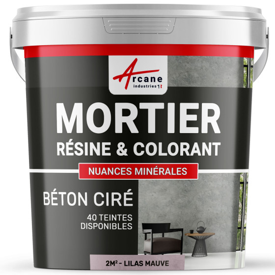 1-Main-béton ciré sans primaire ni vernis de finition-2m2-Lilas-Mauve-Aspect / Couleur