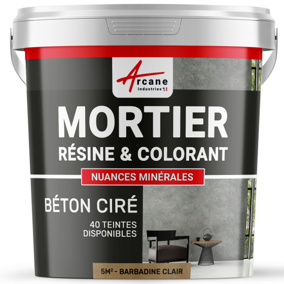 1-Main-béton ciré sans primaire ni vernis de finition-5m2-Barbadine-Clair-Aspect / Couleur 1-Main-béton ciré sans primaire ni vernis de finition-5m2-Barbadine-Clair-Aspect / Couleur