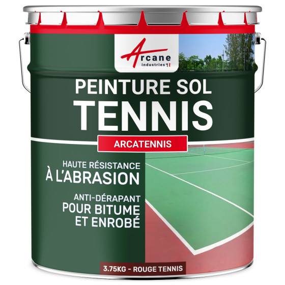Peinture pour court de tennis anti dérapant - ARCATENNIS-2-5L-Rouge-tennis-Aspect / Couleur