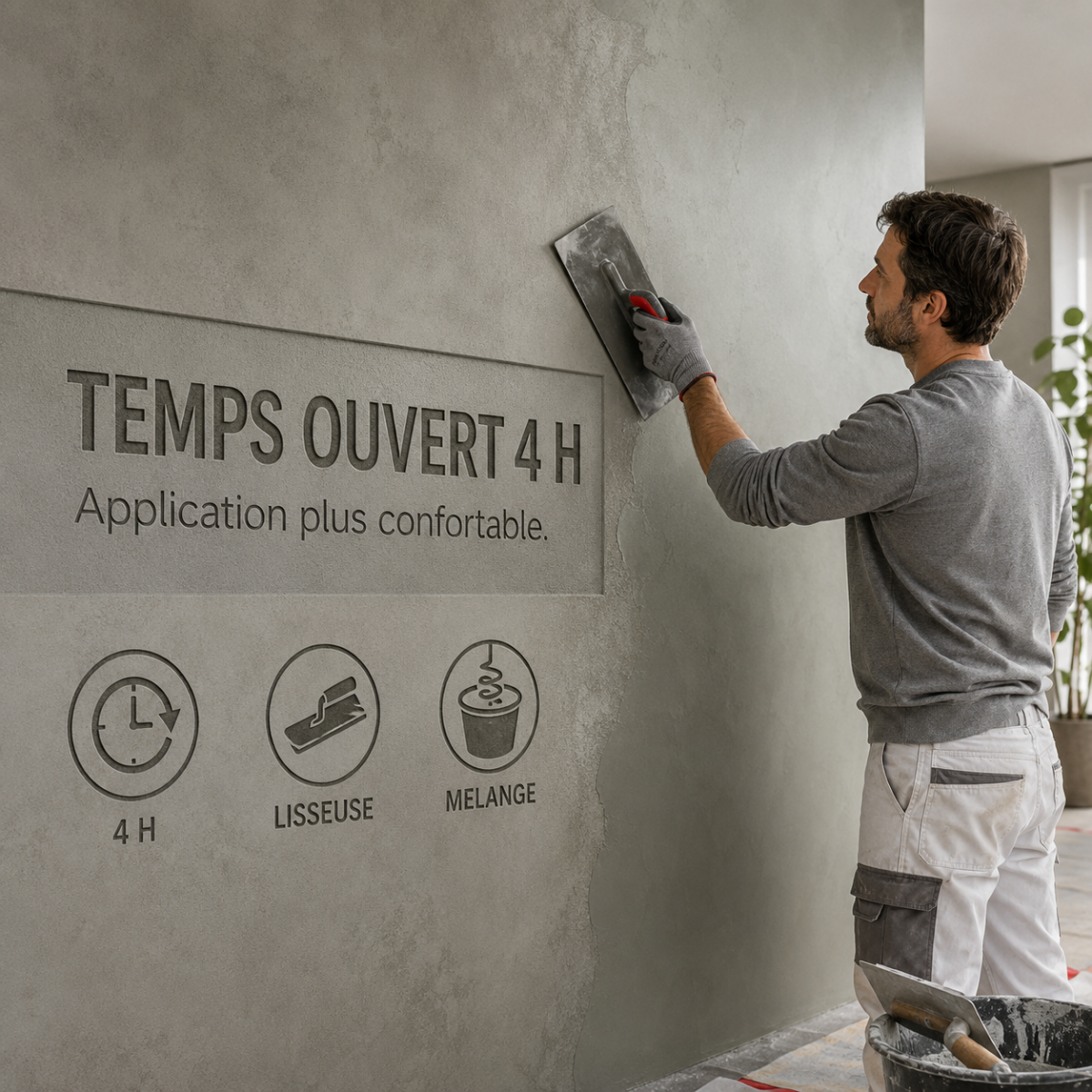 Beton Cire Mur Kit Complet 40 Couleurs Maison etanche Beton Cire Mur Kit Complet 40 Couleurs Maison etanche