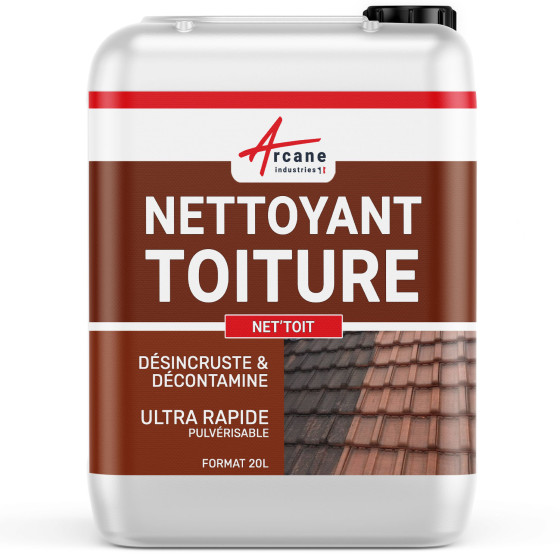 Produit nettoyant toiture rapide et puissant : NET'TOIT Produit nettoyant toiture rapide et puissant : NET'TOIT