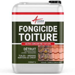 Produit fongicide toiture contre les algues, lichens et dépôts verts : FORMULE ULTRA CONCENTRE TOITURE