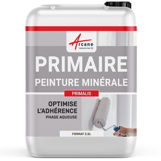 sous-couche primaire pour peinture minérale - PRIMALIS-2-5L-Blanc-Aspect / Couleur sous-couche primaire pour peinture minérale - PRIMALIS-2-5L-Blanc-Aspect / Couleur