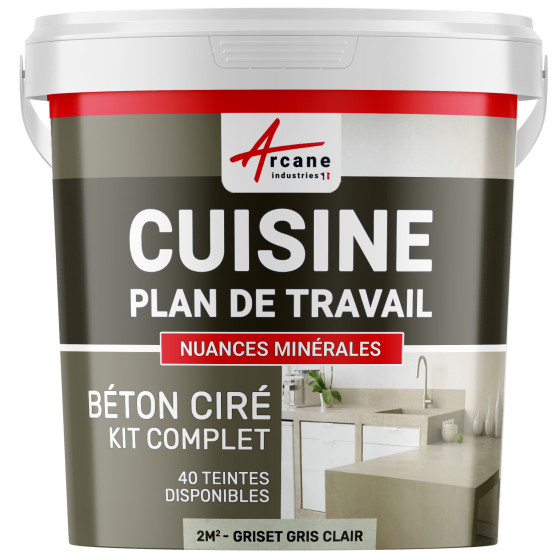 1-Main-BETON CIRE CUISINE - Kit Complet - 2m2 - griset gris clair